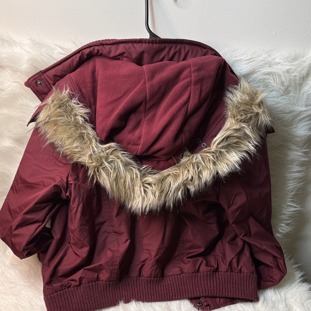 Hollister Burgundy All-Weather Jacket - Picture 5 of 6